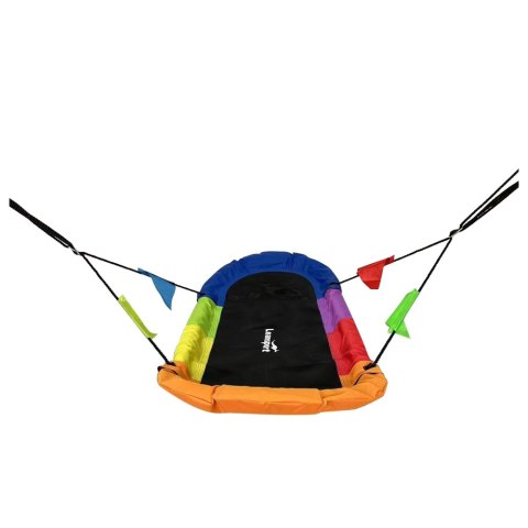 Huśtawka Ogrodowa Bocianie Gniazdo Prostokątna Kolorowa 167 x 75cm LEAN Sport