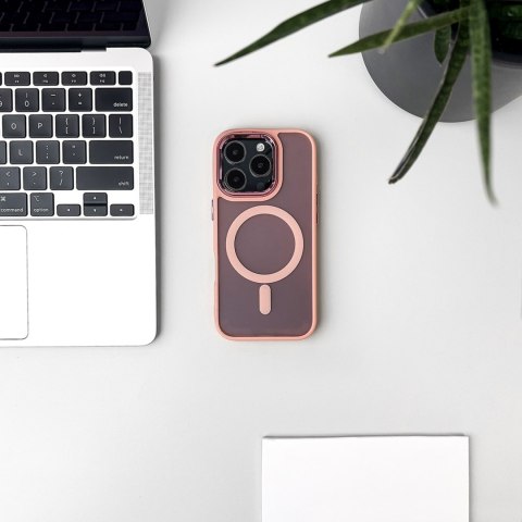 Etui plecki na Samsung Galaxy S25 Fashion Case MagSafe - różowe WOZINSKY