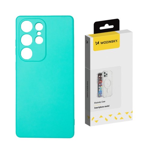 Silikonowe etui na Samsung Galaxy S25 Silicone Case - miętowe WOZINSKY