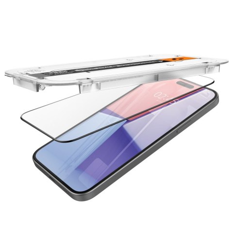 Szkło hartowane ochronne na iPhone 15 Plus Glas.tR EZ Fit FC - czarne 2 szt. SPIGEN
