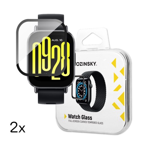 Szkło hartowane do zegarka Xiaomi Redmi Watch 4 Full Glue - 2 szt. WOZINSKY