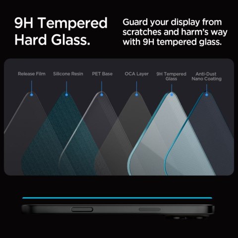 Szkło hartowane ochronne na iPhone 16 Pro Glas.tR EZ Fit SPIGEN