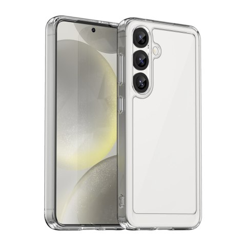 Etui z żelową ramką na Xiaomi Poco F7 Pro Outer Space Case - przezroczyste HURTEL