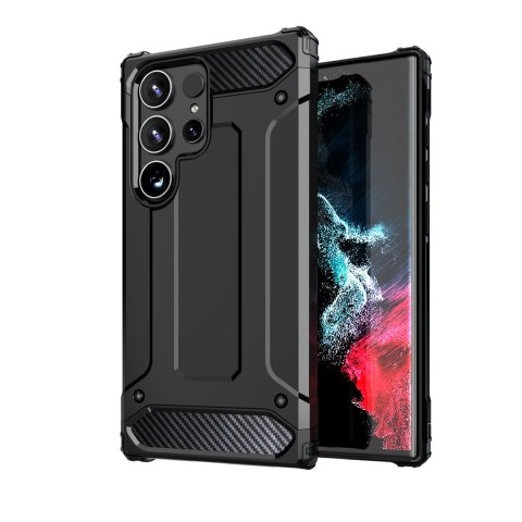 Pancerne hybrydowe etui na Xiaomi Redmi Note 14 5G Hybrid Armor - czarne HURTEL