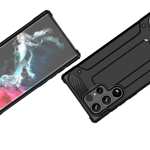 Pancerne hybrydowe etui na Xiaomi Redmi Note 14 5G Hybrid Armor - czarne HURTEL