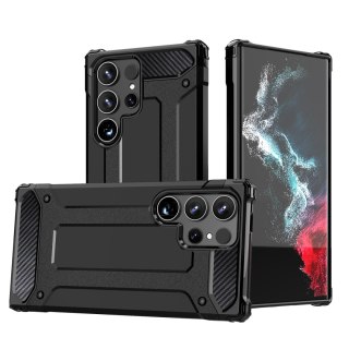 Pancerne hybrydowe etui na Xiaomi Redmi Note 14 Pro+ 5G Hybrid Armor - czarne HURTEL