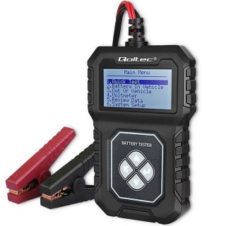 Cyfrowy Tester akumulatora z LCD | 12V | AGM | GEL | STD | 30- 220Ah Qoltec