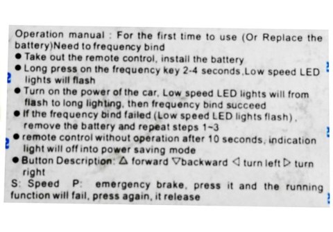 Pilot TX1 do Pojazdu na Akumulator 2.4G BMW X6 S2588 LEAN CARS