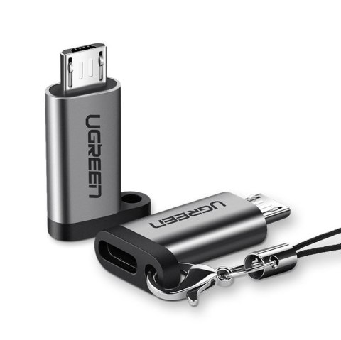 Adapter przejściówka z USB-C na micro USB - szary UGREEN