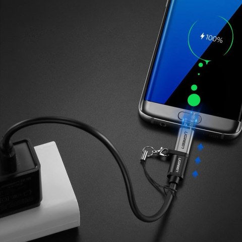 Adapter przejściówka z USB-C na micro USB - szary UGREEN