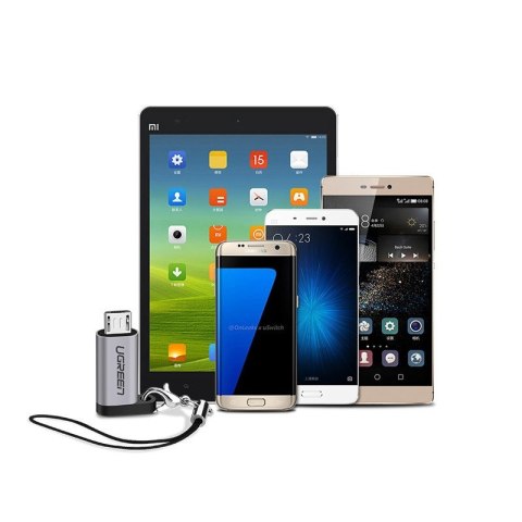 Adapter przejściówka z USB-C na micro USB - szary UGREEN