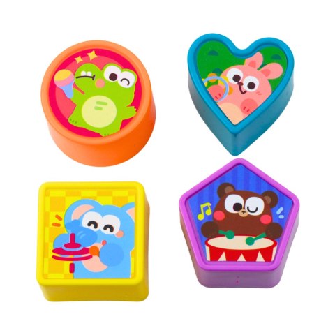 Kostka Interaktywna Sorter Edukacyjna Sensoryczna Dźwięki Kolorowa LEAN Toys