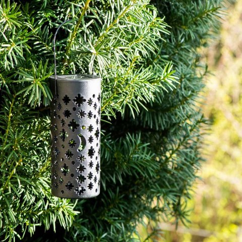 Lampa solarna ogrodowa ażurowa latarenka lampion LED czujnik zmierzchu wbijana 4szt. Kik Sp. z o. o. Sp. k.