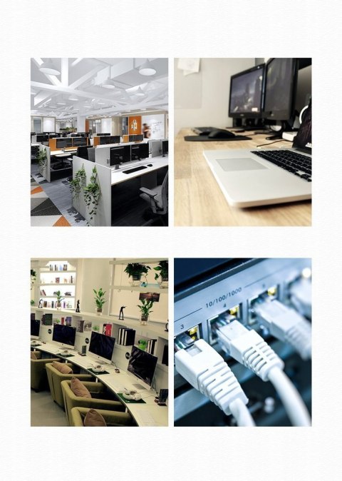 Patchcord kabel przewód sieciowy Ethernet RJ45 Cat 6 UTP 1000Mbps 1m UGREEN