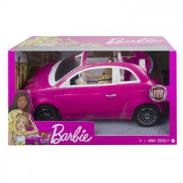 Lalka Barbie + Samochód Fiat 500 kabriolet Mattel