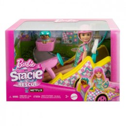 Lalka Barbie Stacie i pojazd filmowy Gokart Mattel