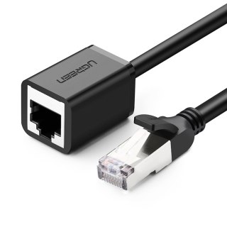 Przedłużacz kabla sieciowego LAN Ethernet RJ45 F/UTP Cat. 6 1000Mb/s 0.5m czarny UGREEN