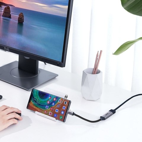 Przejściówka adapter USB-C do HDMI 2.0 4K 60Hz Thunderbolt 3 szary UGREEN