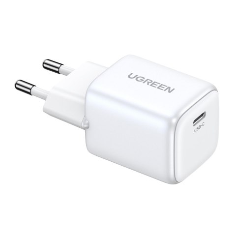 Szybka ładowarka sieciowa GaN 1x USB-C 30W PD Nexode Mini biała UGREEN