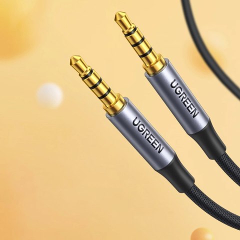 Kabel przewód audio mini jack 3.5mm - mini jack 3.5mm 1m - szary UGREEN