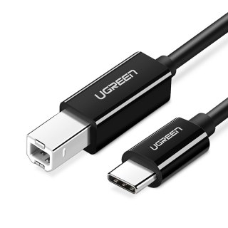 Kabel przewód do drukarki USB-C - USB-B 2m - czarny UGREEN