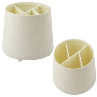 Organizer Na Kosmetyki Artykuły Biurowe 5 Przegród Beżowy LEAN