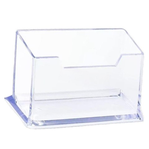 Pojemnik Na Wizytówki Przeźroczysty Transapentny Plastikowy 11cm LEAN