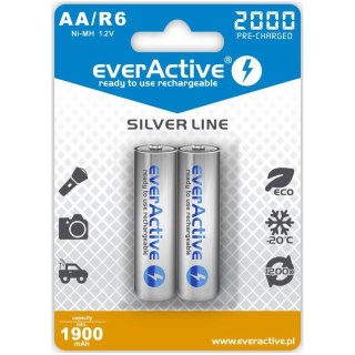 Akumulatory R6/AA 2000 mAH, blister 2 SZT. technologia Ready To Use EverActive