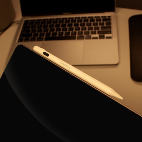Rysik aktywny Stylus uniwersalny do Android i iOS USB-C - biały WOZINSKY