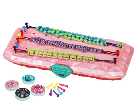 Zestaw do Robienia Bransoletek Pudełko Różowe LEAN Toys