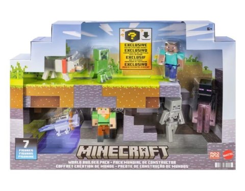 Zestaw figurek Minecraft World Builders Mattel