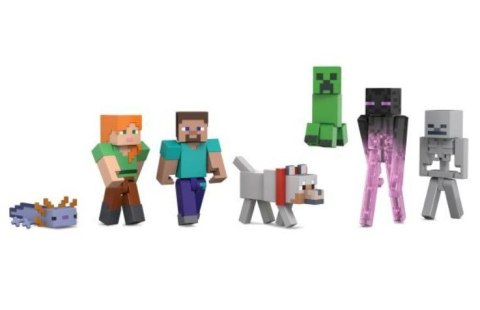 Zestaw figurek Minecraft World Builders Mattel