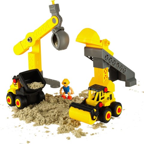 Piasek dla dzieci 1100g zamek pojazdy foremki figurki zestaw kreatywny Kik Sp. z o. o. Sp. k.