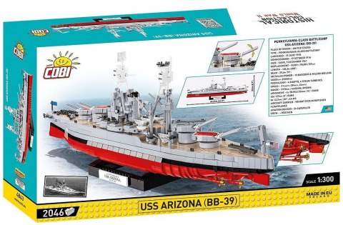 Klocki USS Arizona BB-39 2046 klocków Cobi Klocki