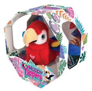 Maskotka interaktywna Happy Yappers Wesołe gadułki - Papuga czerwona Cobi