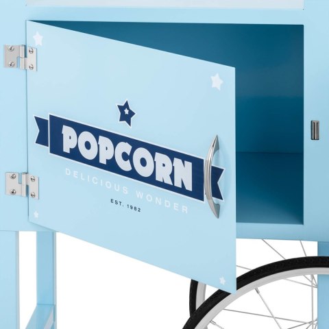 Wózek podstawa do maszyny do popcornu z szafką retro 51 x 37 cm - niebieski Royal Catering