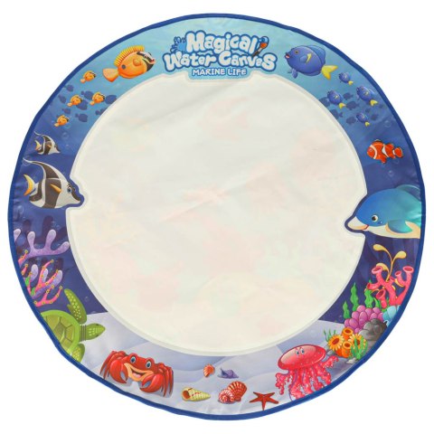 Mata wodna do malowania rysowania wodą mazaki pieczątki szablony wałek okrągła 80cm wodny świat Kik Sp. z o. o. Sp. k.