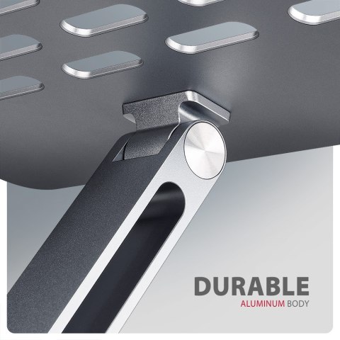 STND-LQ Podstawa do laptopów aluminiowa 10-16" cali, regulowane kąty nachylenia AXAGON