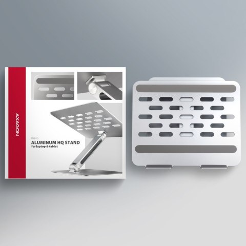 STND-LQ Podstawa do laptopów aluminiowa 10-16" cali, regulowane kąty nachylenia AXAGON
