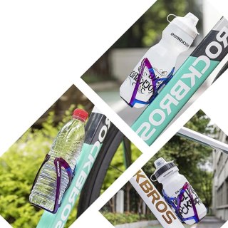 Uchwyt rowerowy na bidon butelkę - niebiesko-fioletowy ROCKBROS