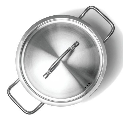 Garnek wysoki Profi Line z pokrywką dno Sandwich 3 l śr. 160 x 150 h - Hendi 832004 Hendi