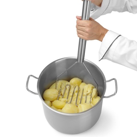 Garnek wysoki Profi Line z pokrywką dno Sandwich 37 l śr. 360 x 360 h - Hendi 832707 Hendi