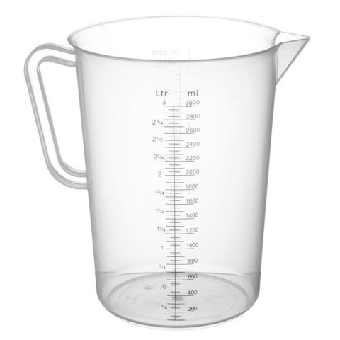 Miarka spożywcza z podziałką z polipropylenu 3 l - Hendi 567401 Hendi