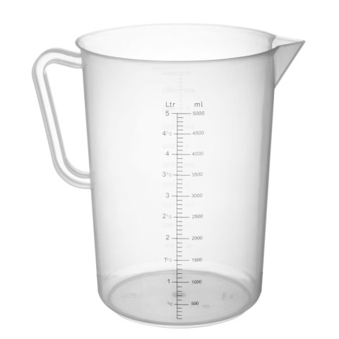Miarka spożywcza z podziałką z polipropylenu 5 l - Hendi 567500 Hendi