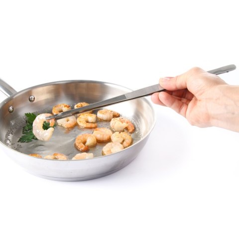 Pinceta pęseta gastronomiczna ze stali nierdzewnej 300 mm - Hendi 680018 Hendi