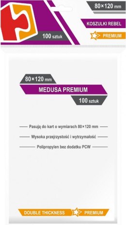Koszulki 80x120mm Medusa Premium 100 sztuk Rebel