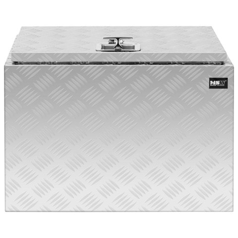 Skrzynka narzędziowa warsztatowa aluminiowa z pokrywą 120 l MSW