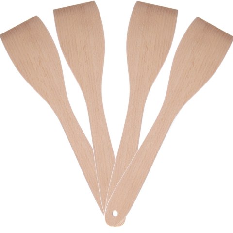 Szpatuła drewniana kuchenna do smażenia dł. 300mm - ZESTAW 4szt. - HENDI 525142 Hendi