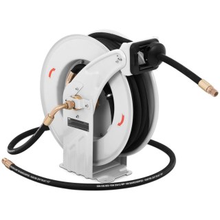 Wąż przewód pneumatyczny ciśnieniowy gumowy zwijany na bębnie 160 bar 15 m + 2 m MSW