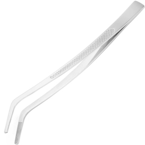 Pęseta kuchenna zakrzywiona profilowana 240 mm - Hendi 680186 Hendi